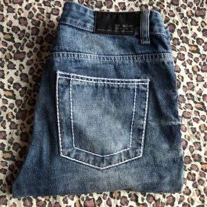 denim men shorts.